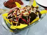 Receita Salada de alface, manga e kani