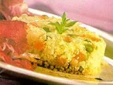 Receita Cuscuz marroquino com legumes e salada (vegana)