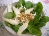 Receita Salada de rúcula com pera, nozes e iogurte