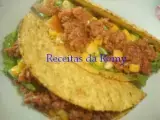 Receita Tacos comida mexicana e selo da larana, scaf e marinex