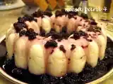 Receita Manjar de côco com calda de amoras silvestres