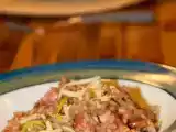 Receita Risoto de linguiça apimentada de frango com pimenta de cheiro