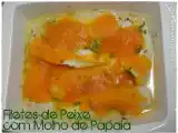 Receita Filetes de peixe com molho de papaia