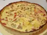Receita Quiche de queijo, fiambre e cogumelos