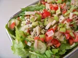 Receita Salada de kani, salsão e etc