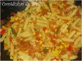 Receita Macarrão com legumes regado de vinagre balsâmico