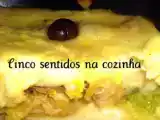 Receita Bacalhau à gomes sá com puré