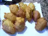 Receita Pataniscas de bacalhau c/ arroz de feijão