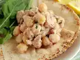 Receita Salada cremosa de atum e grão-de-bico
