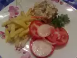 Receita Frango gratinado com natas e sopa de cebola
