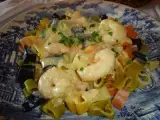 Receita Cuori ao molho de camarão, limão siciliano e mostarda