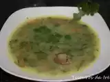 Receita Caldo verde com coentros e cenoura