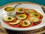 Receita Carpaccio de tomate e pepino (vegana)