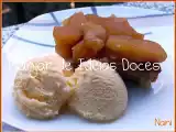 Receita Tarte tatin com gelado de baunilha