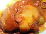Receita Carne de panela ao molho de vinho tinto com champingon e azeitonas