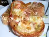 Receita Bruschetta com bacon e fiambre de perú