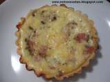 Receita Quiche de presunto com leite e queijo de cabra