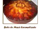 Receita Bolo de maçã caramelizado