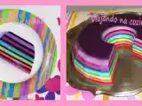 Receita Receita - gelatina colorida em camadas
