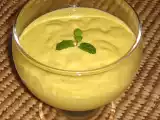 Receita Receita: creme de manga com hortelã