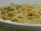 Receita Espaguete ao alho com azeite de oliva e ervas (vegana)