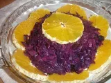 Receita Salada de couve roxa com laranja