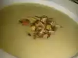 Receita Creme de cogumelos com salteado de bacon e ervas