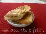 Receita Tosta de queijo da serra e marmelada com maça