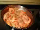 Receita Febras com gambas flamejadas...