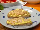 Receita Tostas com camarão carilado