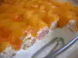 Receita Semifrio de queijo com pêssego