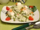 Receita Risoto de legumes com queijo mozzarela