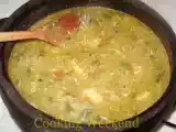 Receita Receitas - pirão de peixe com camarões e alho poró