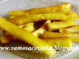 Receita Mandioca frita
