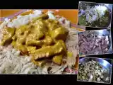 Receita Peru com caril e natas