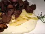 Receita Pene ao gorgonzola com filé e shitake