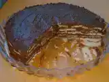 Receita Bolo fresco de bolacha e biscoitos de champanhe