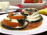 Receita Beringela e tomate assados com queijo