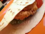 Receita Tortilhas com frango panado