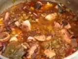 Receita Polvo com arroz branco