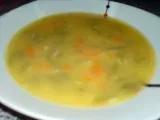 Receita Sopa de feijão verde com segurelha