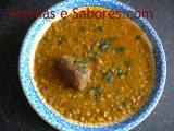 Receita Sopas para o inverno - marroquina de lentilhas