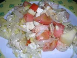 Receita Salada de frango e camarão