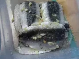 Receita Filetes de sardinha panados com arroz de pinhões e passas