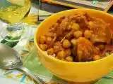 Receita Frango ao molho de tomates com grão de bico