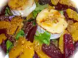 Receita Grilled goat's cheese and orange salad / salada de laranja e queijo de cabra grelhado!