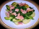 Receita Salada de batata, pêra, abacate e salmão!