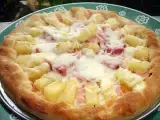 Receita Rolling pizza de ananás, bacon e fiambre - receita bimby