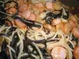 Receita Esparguete nero di sépia à salsicheiro