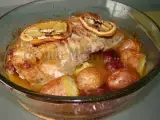 Receita Lombo assado no forno com batatas e uvas